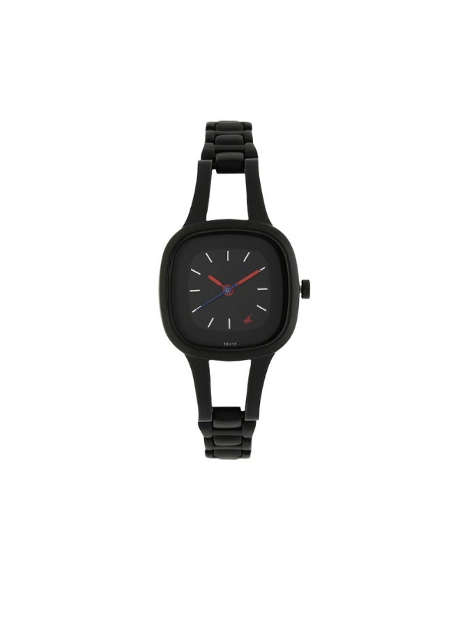 fastrack Quartz Analog Women's Watch 6147NM02 – Black Dial, Stainless Steel Strap - Image 1