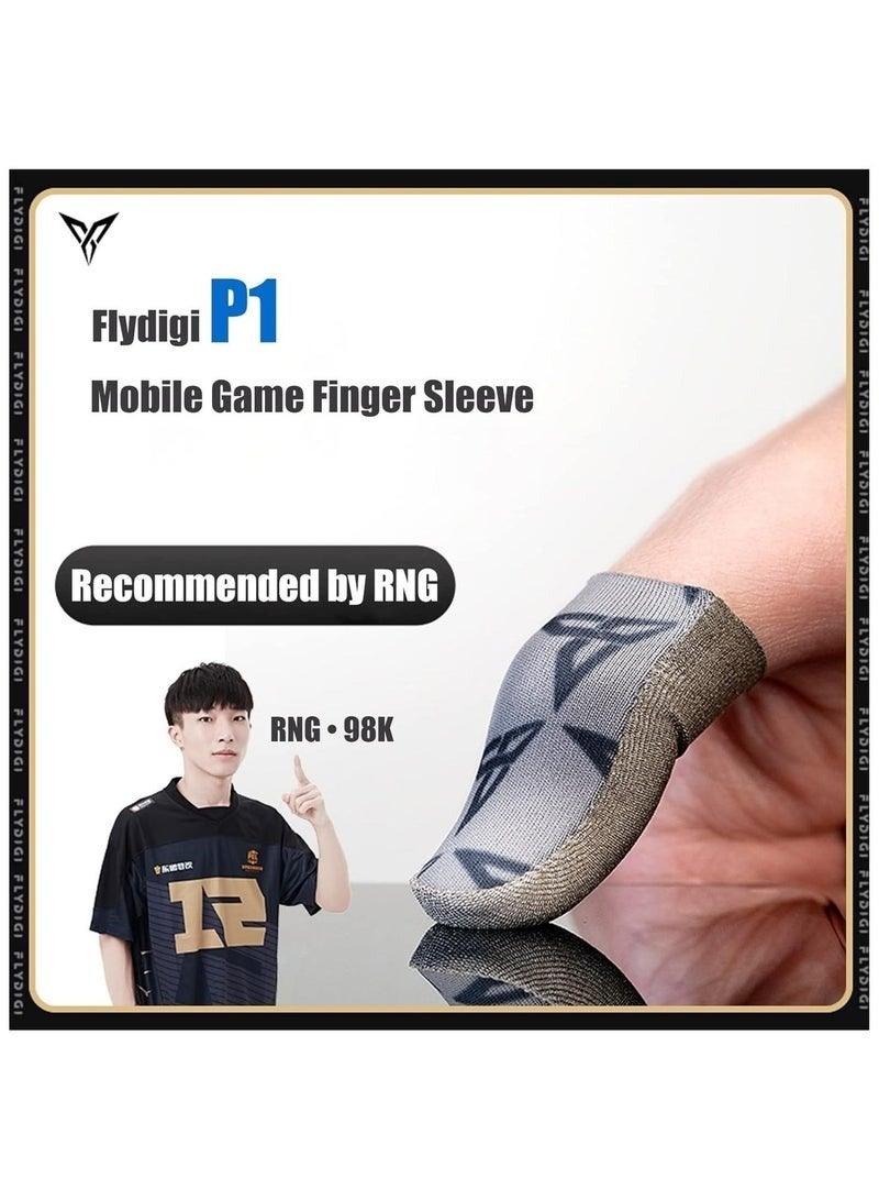 فلاي ديجي أغطية أصابع الألعاب Flydigi P1 الأصلية (نسيج فضي): فائقة الرقة (0.3 مم)، مصنوعة من قماش FlySilver فائق التوصيل، استجابة لمس فورية دون تأخير، جيدة التهوية ومقاومة للعرق – متوافقة مع iPhone وiPad وRedMagic وSamsung – مثالية لألعاب PUBG وCOD وألعاب التصويب (FPS) (زوج واحد - قطعتان). - Image 5