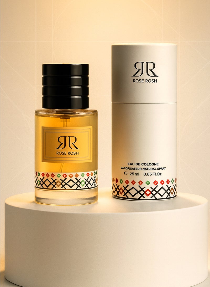 يومار عطر زهري للنساء من مجموعة يومار، روز روش رقم 0980، 25 مل | عطر فاخر للنساء برائحة الحمضيات الحلوة، زهور بيضاء وصفراء مع دفء المسك - Image 1