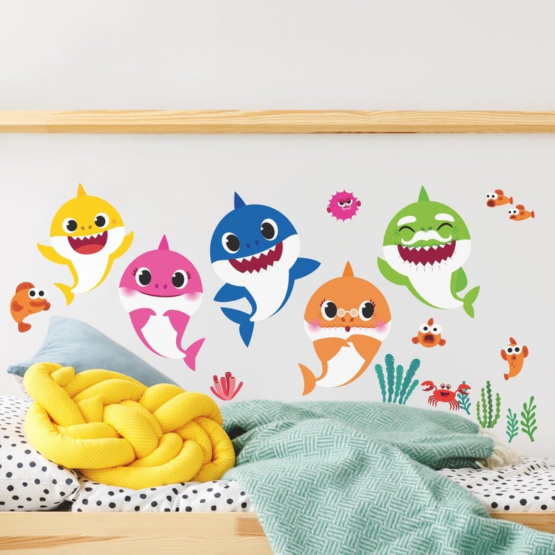 RoomMates RMK4303SCS Baby Shark Peel and Stick Wall Decals - Image 3