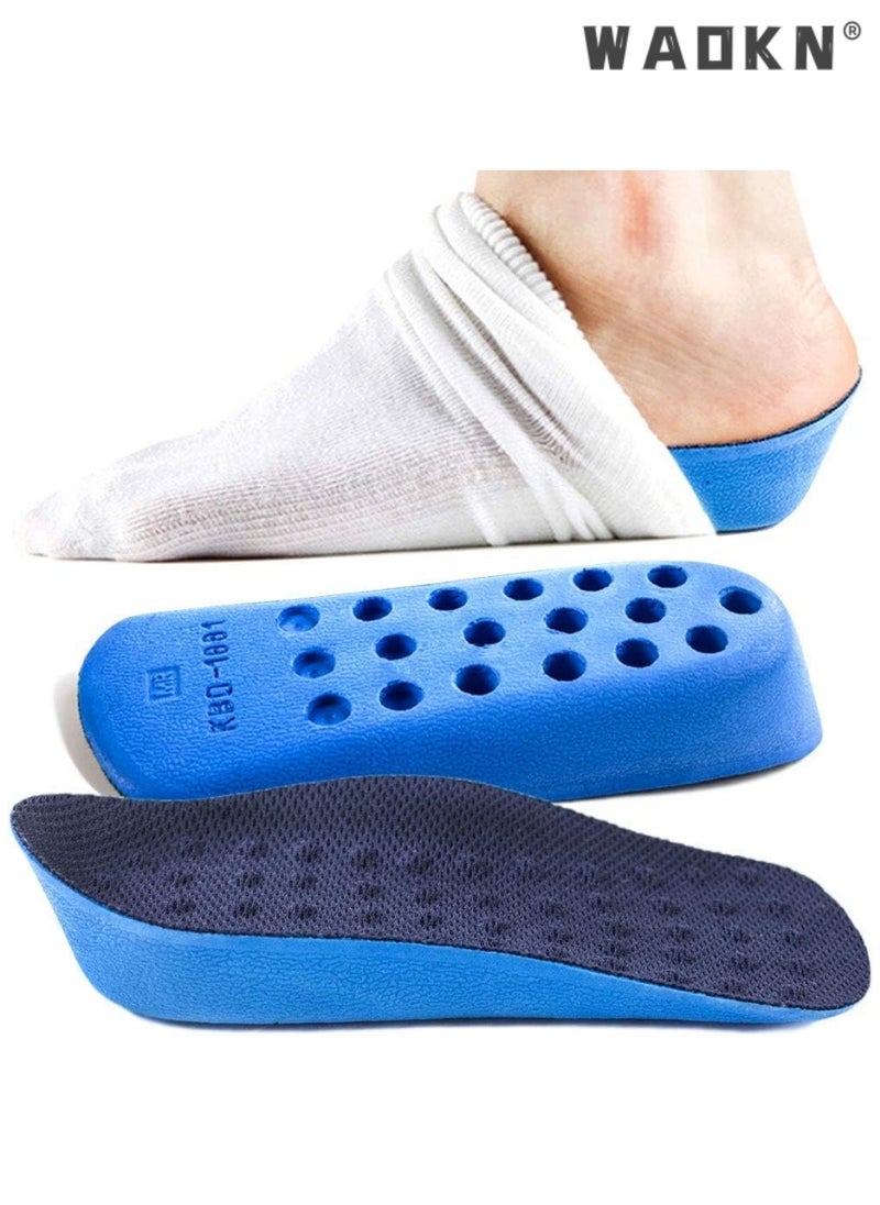 WAOKN Height increasing Insole, Heightening 1.6'' Insole for Men, Arch Support Half-insert Shock-absorbing Heel Lift Pad for Men, Can Be Worn in Socks, Comfortable and Breathable Height-increasing Insole  - Image 1