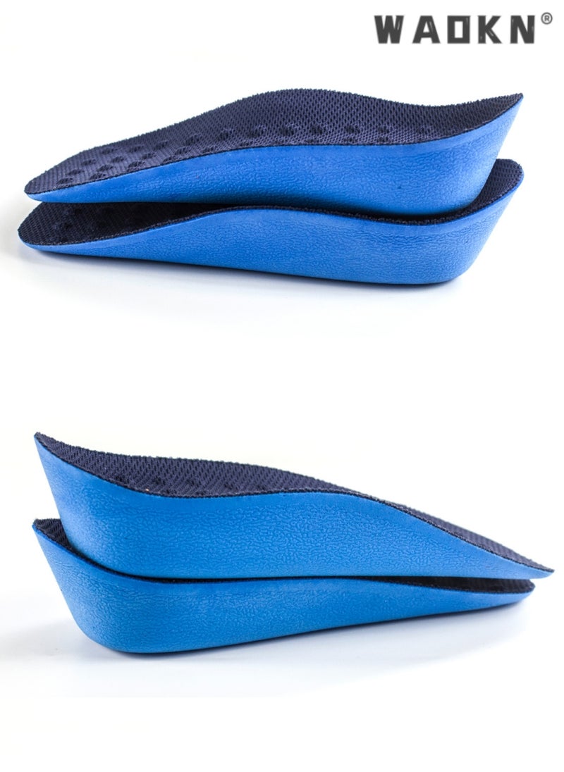 WAOKN Height increasing Insole, Heightening 1.6'' Insole for Men, Arch Support Half-insert Shock-absorbing Heel Lift Pad for Men, Can Be Worn in Socks, Comfortable and Breathable Height-increasing Insole  - Image 3