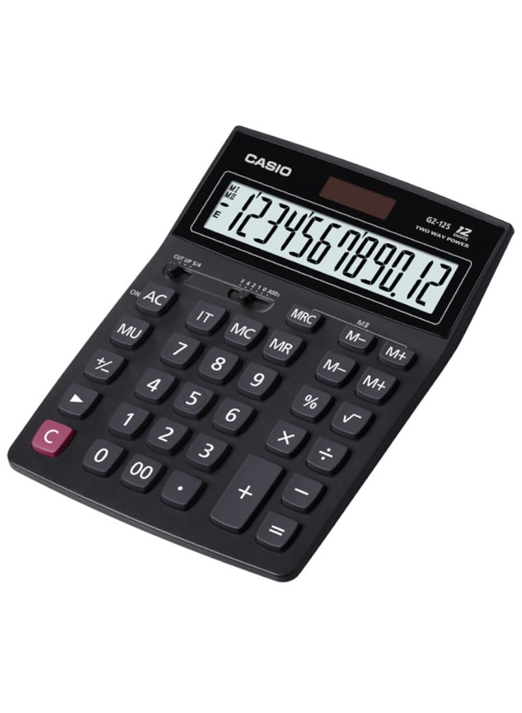 12-Digit Desktop Calculator GZ-12S Gray