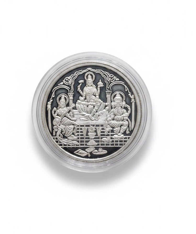 KHUSHBOO JEWELS PURE 999 SILVER COIN 10 GRAMS - Image 1