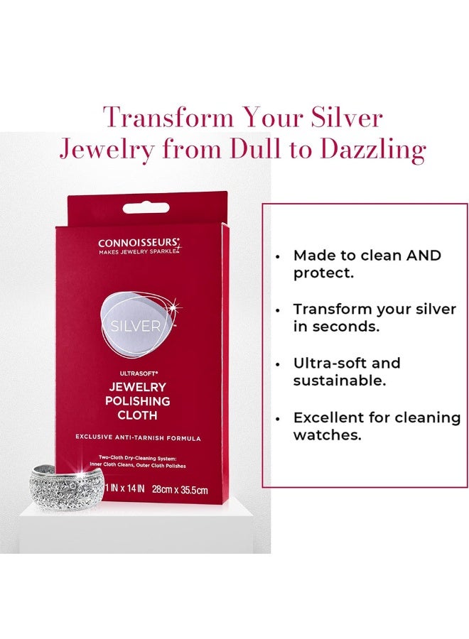 Ultrasoft Silver Jewelry Polishing Cloth,Used for polishing, cleaning, and restoring luster ,Extra Large Size 11 x 14 Inches - Image 3