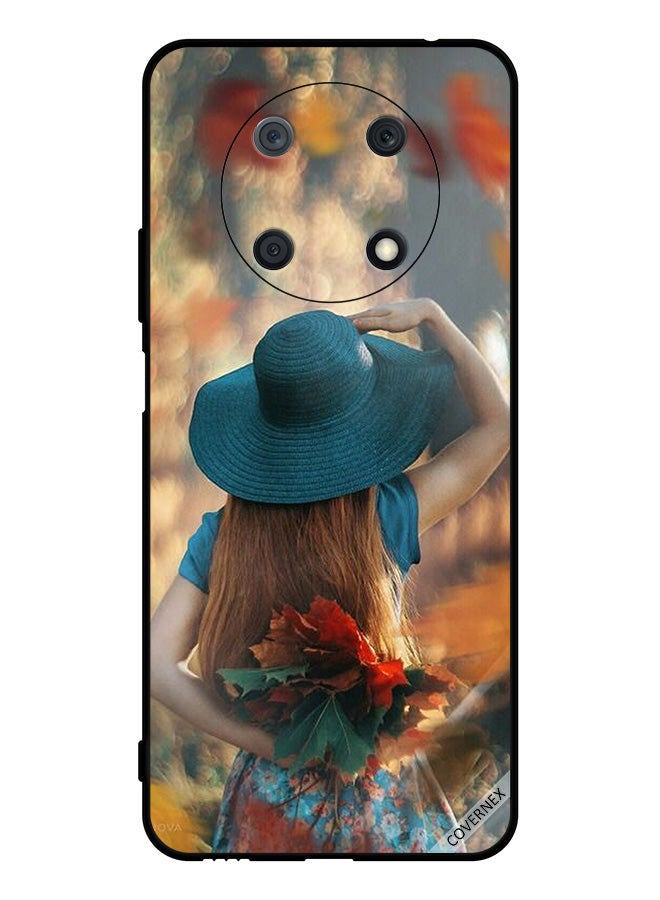 Covernex Protective Case Cover For Huawei Nova Y90 Hat Girl Hiding Love Leaves - Image 1