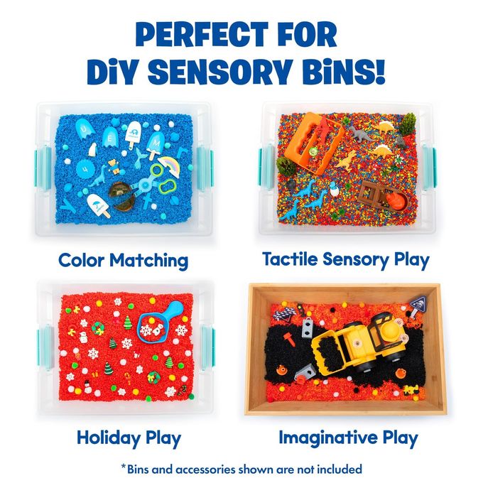 Educational Insights Playfoam Pluffle for Sensory Bins 2-Pack Red & Blue, Ages 3+ - Image 3