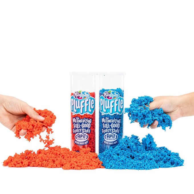 Educational Insights Playfoam Pluffle for Sensory Bins 2-Pack Red & Blue, Ages 3+ - Image 4