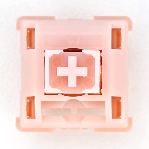 MELETRIX WS Mechanical Keyboard Switches 5 Pins PCB Mount Lubed Linear Switches Pink (35pcs) - Image 3