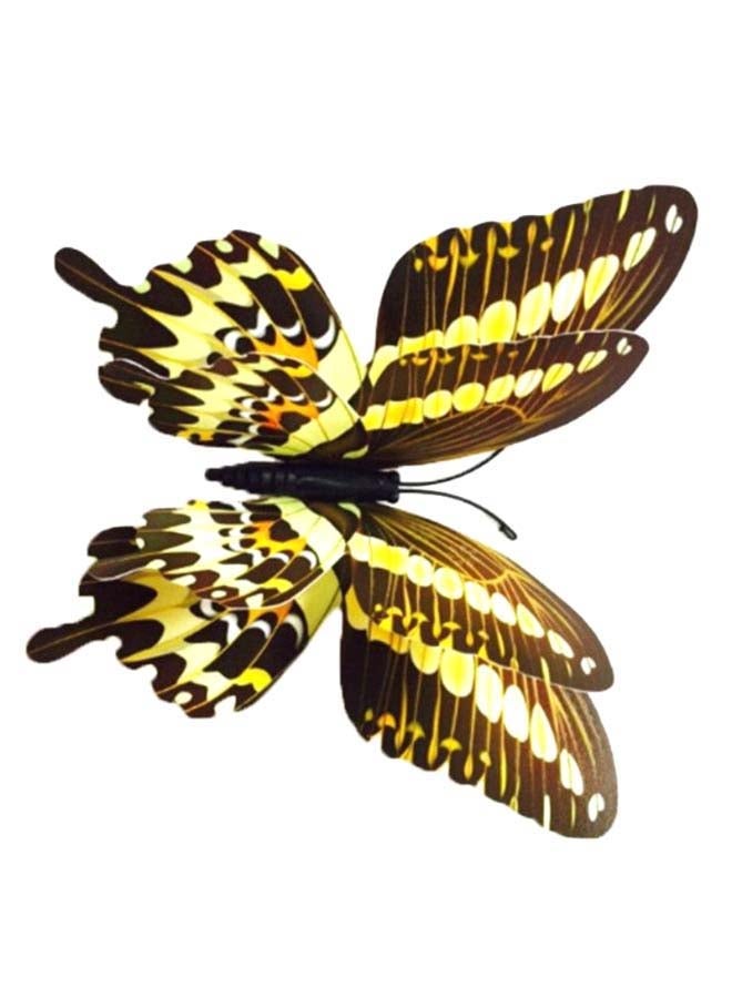 Sharpdo 3D erfly Applique Wall Sticker Yellow/Black - Image 1