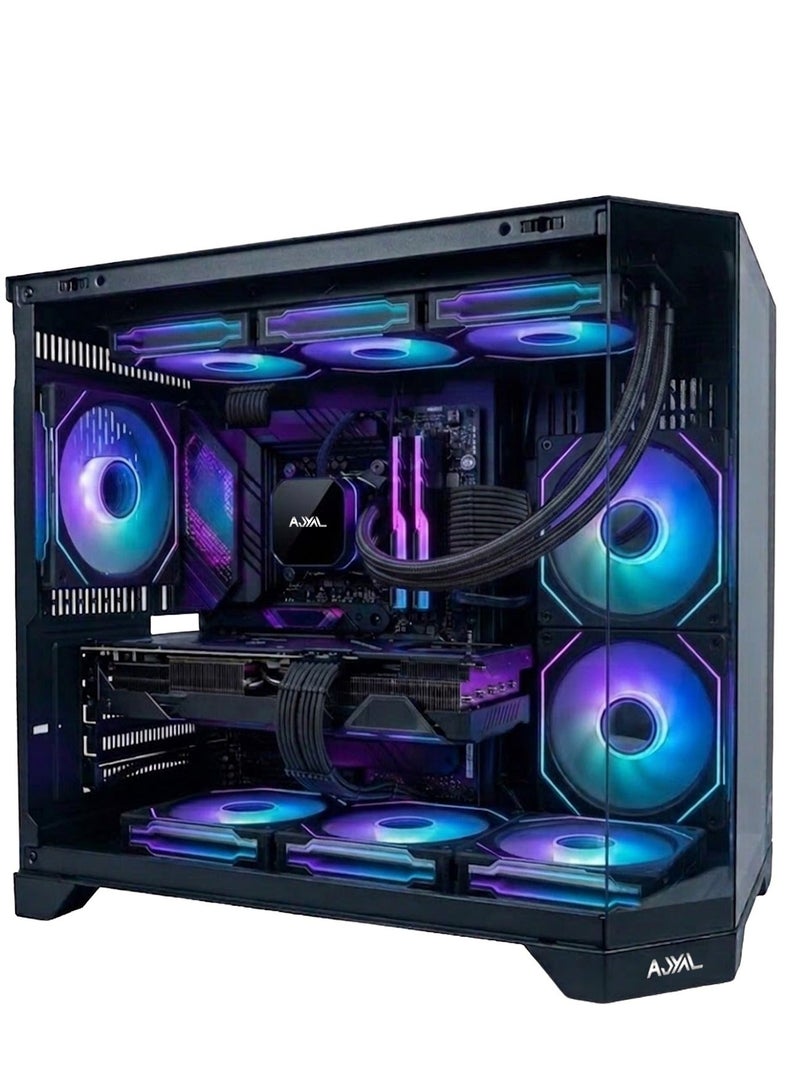 كمبيوتر ألعاب RTX 5070 – معالج Intel i5-14400F | ذاكرة 16GB DDR4 | تخزين 1TB NVMe | تبريد سائل 240mm | مزود طاقة 750W | واي فاي | Windows 11 Pro | ضمان سنة داخل الإمارات