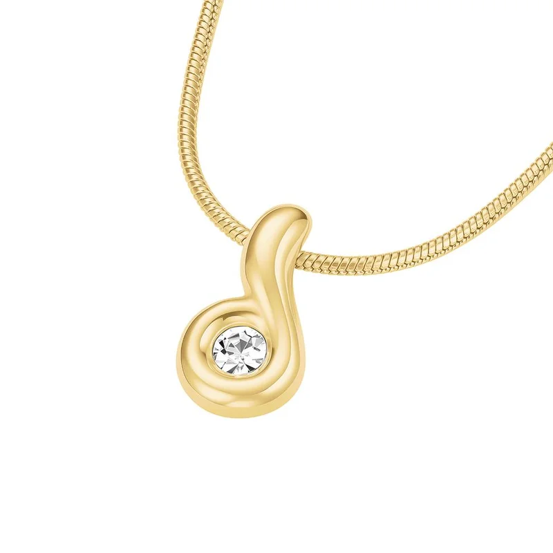RoseField Rosefield Wave Pendant Necklace Gold - JNWPG-J1307