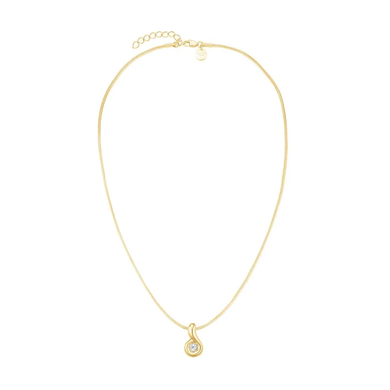 RoseField Rosefield Wave Pendant Necklace Gold - JNWPG-J1307
