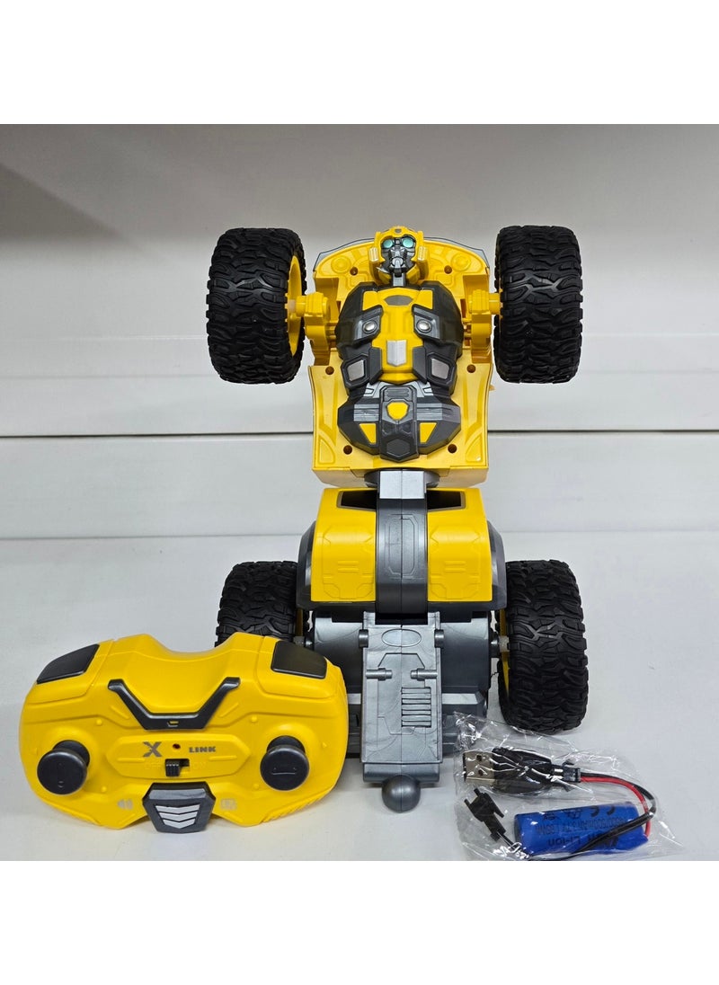 TRANSFORMERS - Toy Bumblebee Remote Control Robot Sound Rechargeable Car Jeep Drift - Image 1