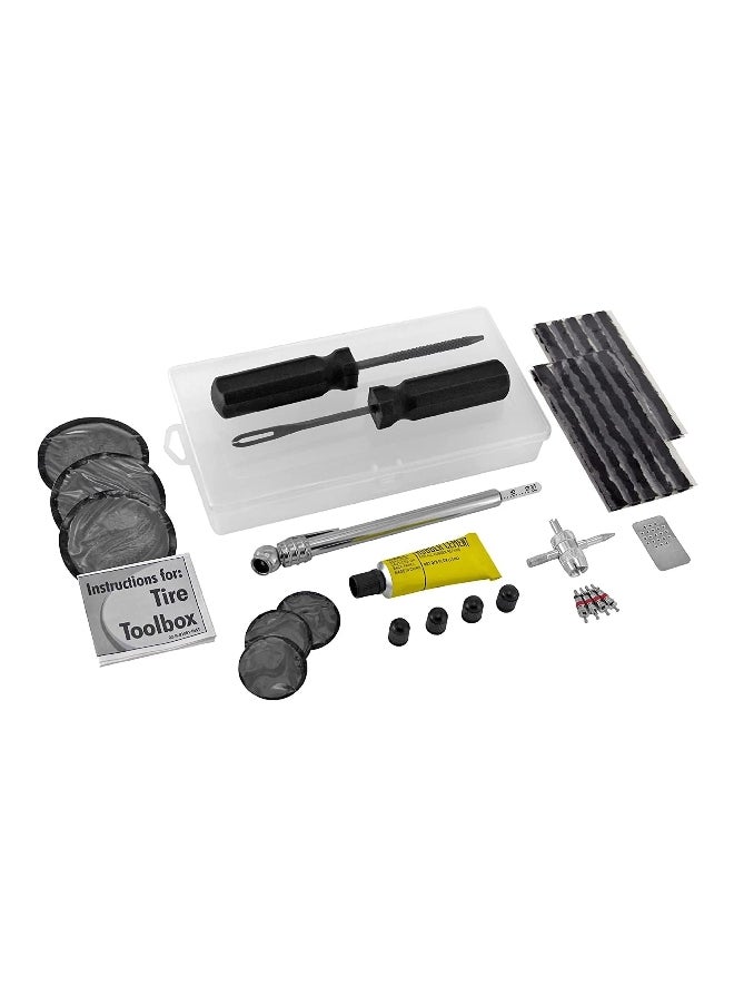 Victor 32-Piece Compact and Durable Tire Repair Toolbox Multicolor 3 x 19.8 x 9.8 cm 22-5-70128-8 