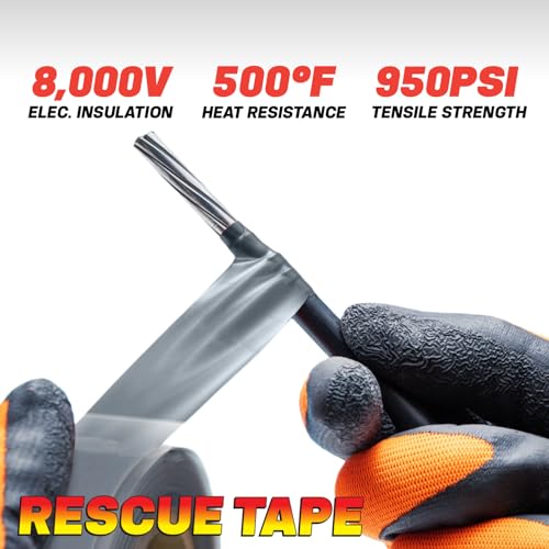 Bond It Rescue Tape, Self-Fusing Silicone for Emergency Plumbing, Pipe & Hose Repair, Electrical Insulation, Waterproof, 950 PSI, Made in USA, 1" x 12', Yellow - Image 4