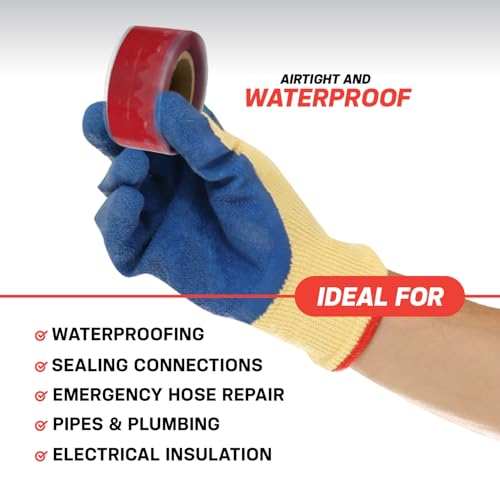 Bond It Rescue Tape, Self-Fusing Silicone for Emergency Plumbing, Pipe & Hose Repair, Electrical Insulation, Waterproof, 950 PSI, Made in USA, 1" x 12', Yellow - Image 3