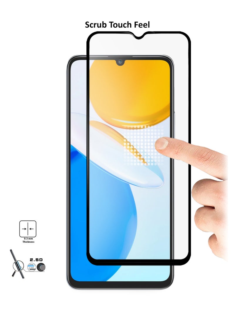 Wtech Honor X7 4G Matte Glass Full Coverage Screen Protector (MSGECN) - Clear/Black - Image 5