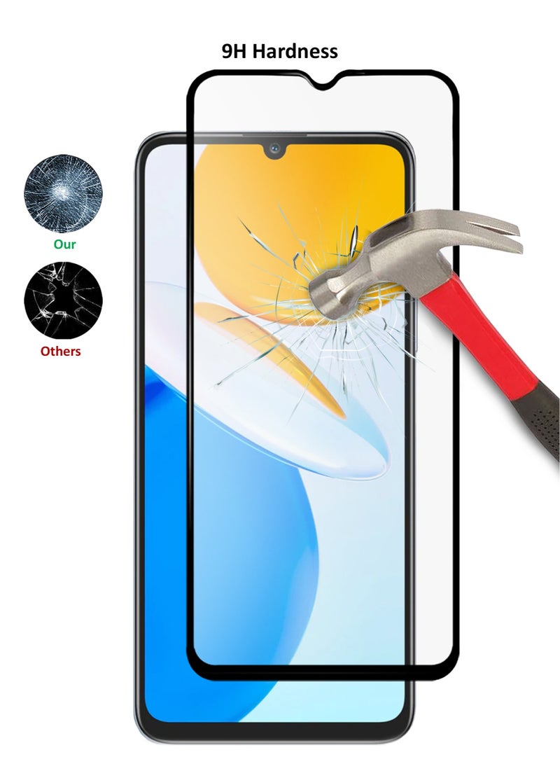 Wtech Honor X7 4G Matte Glass Full Coverage Screen Protector (MSGECN) - Clear/Black - Image 4