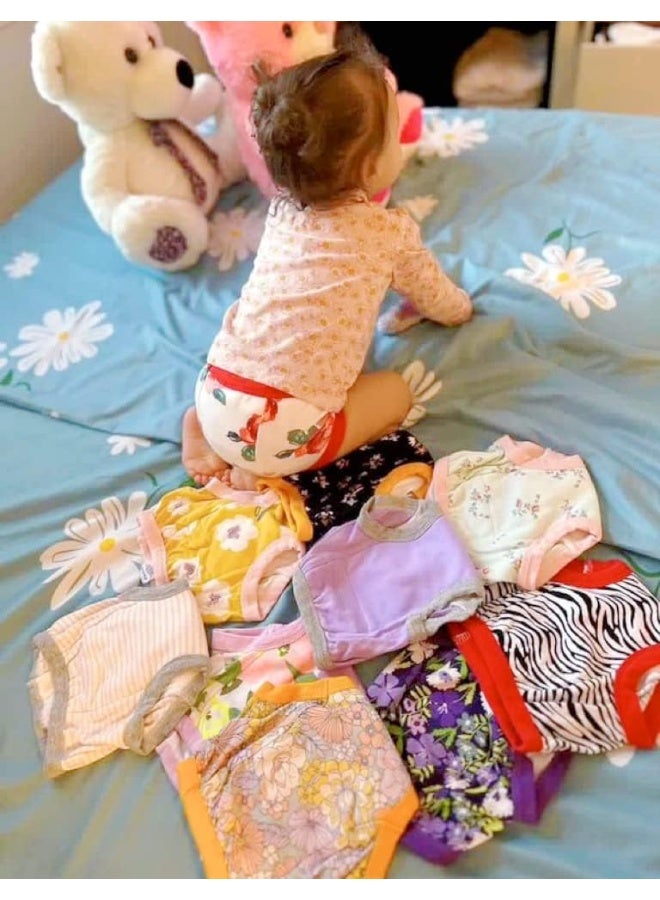 BIG ELEPHANT Girls' Toddler Potty Padded Pure Cotton Pee Training Pants Underwear - Image 3