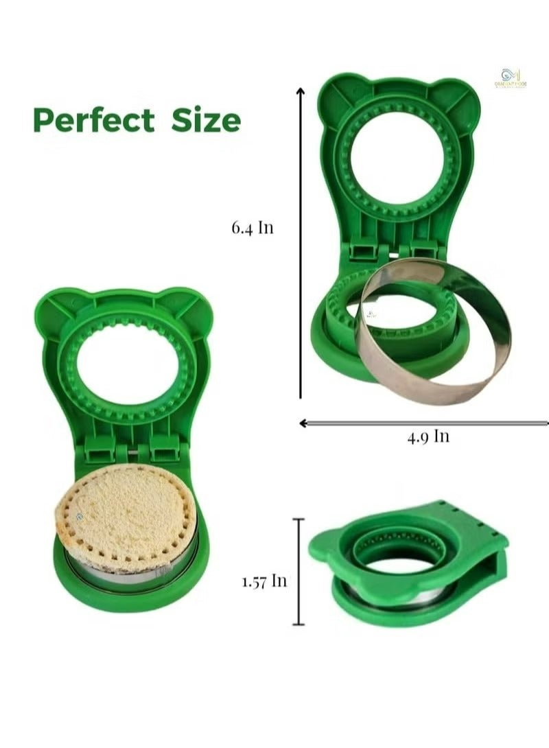 Sandwich Cutter for Kids, Bread Sandwich Decruster, Uncrustables Sandwich Maker, DIY Cookie Cutters, Great for Lunchbox - Image 4