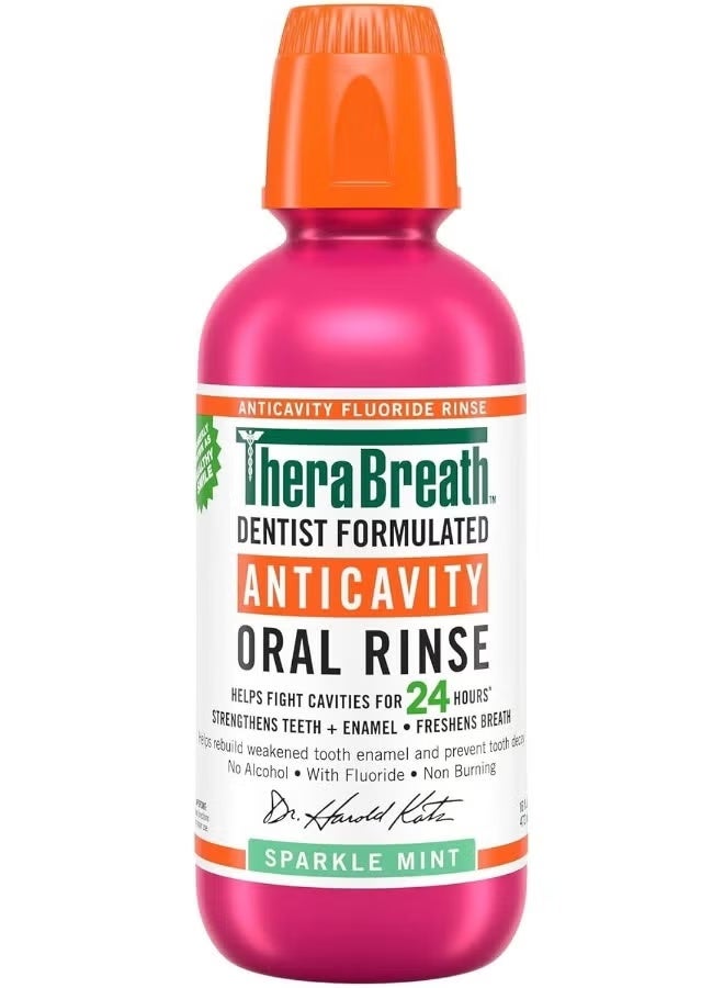 ثيرابريذ ثيرا بريث غسول الفم الأمريكي بنكهة النعناع المنعش أصلى 100%473 مل - Image 1