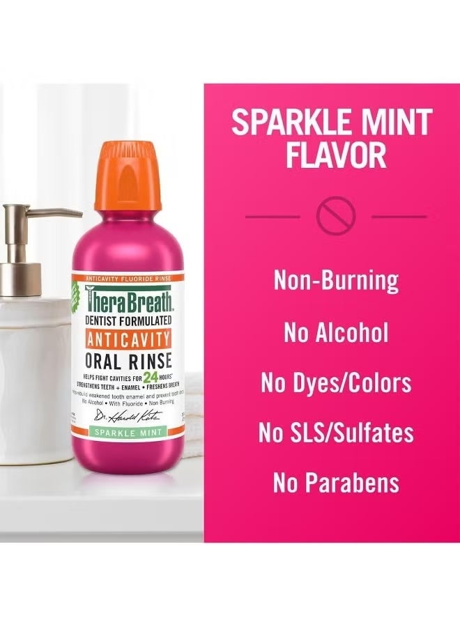 ثيرابريذ ثيرا بريث غسول الفم الأمريكي بنكهة النعناع المنعش أصلى 100%473 مل - Image 3