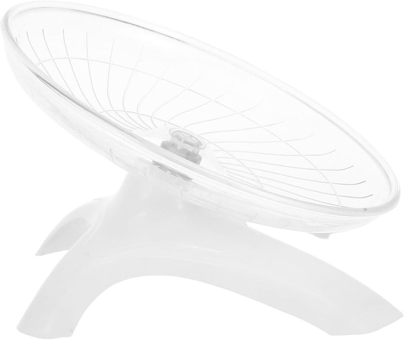 DOITOOL Silent Hamster Wheel Saucer Spinner for Small Pets Quiet Exercise Running for Dwarf Hamsters Gerbils Rats Hedgehogs Stable Cage Attachment Engaging Fitness for Guinea Pigs and - Image 1