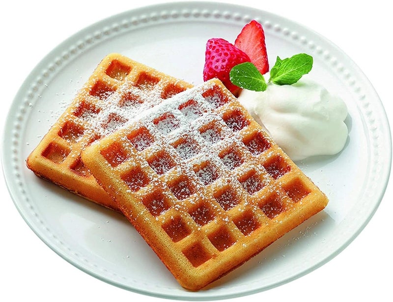 THW ® Double Square French Egg Waffle Maker/Metal Waffle Mould/Waffle Pan Cake Mold - Image 2