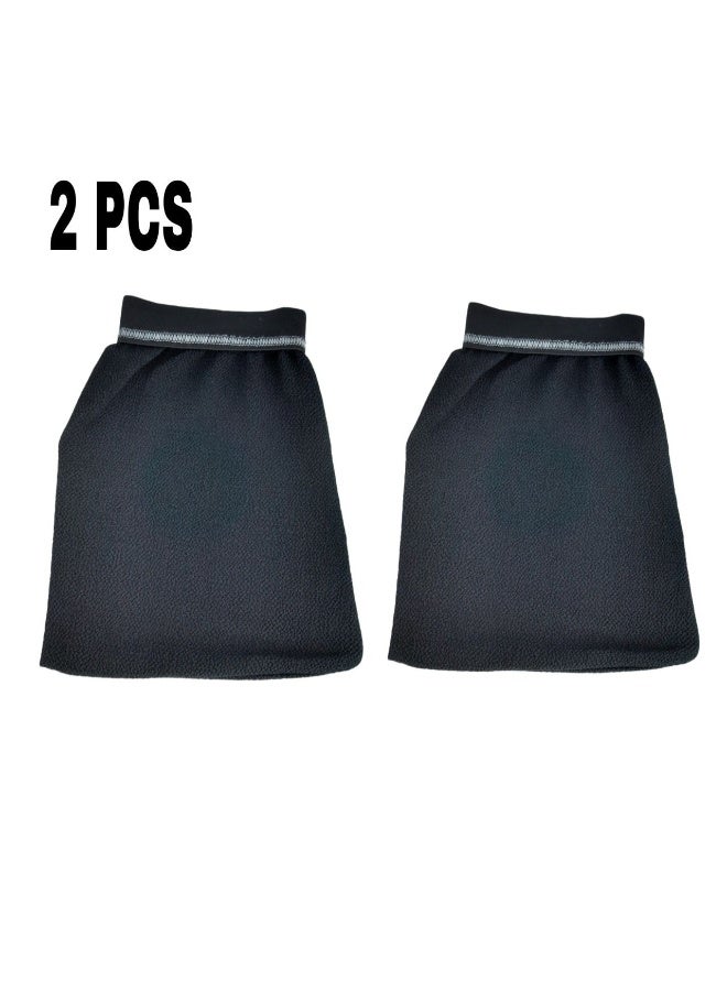 Moroccan Original Loofah -  Black - 2 PCS - Image 1