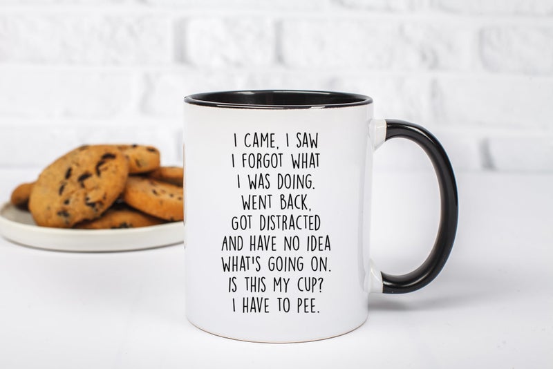 Gelid I Came I Saw I Forgot What I Was Doing Coffee Mug - Funny Senior Citizens Sarcastic Gifts Old People Elderly Mom Dad Grandma Grandpa - Presents Mothers Day Fathers Birthday - 11 oz Novelty Cup - Image 5