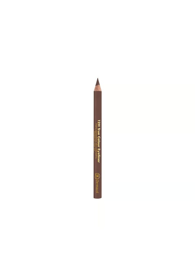 Dermacol 12h True Color Eyeliner 4 Light Brown 2g - Image 1