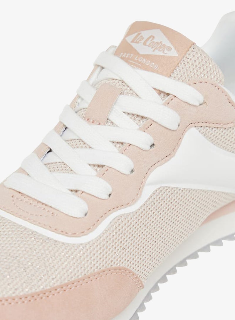 Lee Cooper Women's Panelled Sneakers with Lace-Up Closure - Image 4