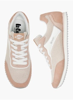 Lee Cooper Women's Panelled Sneakers with Lace-Up Closure  - Image 1
