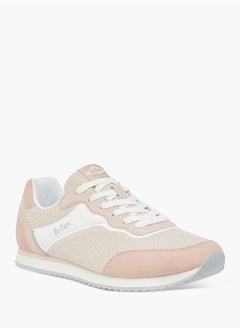 Lee Cooper Women's Panelled Sneakers with Lace-Up Closure  - Image 2