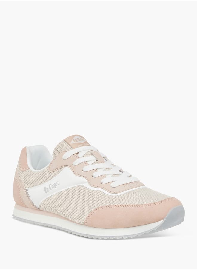 Lee Cooper Women's Panelled Sneakers with Lace-Up Closure  - Image 2