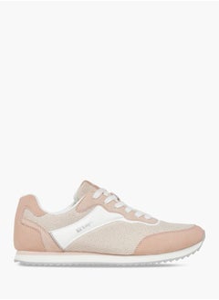 Lee Cooper Women's Panelled Sneakers with Lace-Up Closure  - Image 3