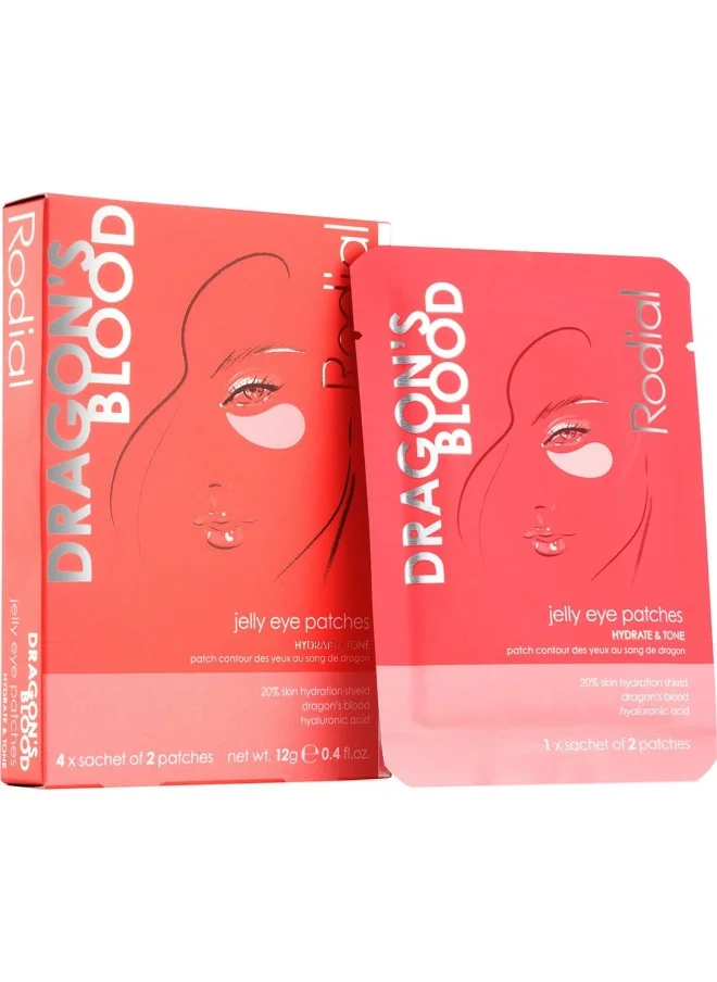 Rodial Dragon'S Blood Jelly Eye Patches - Box Of 4 Sachets