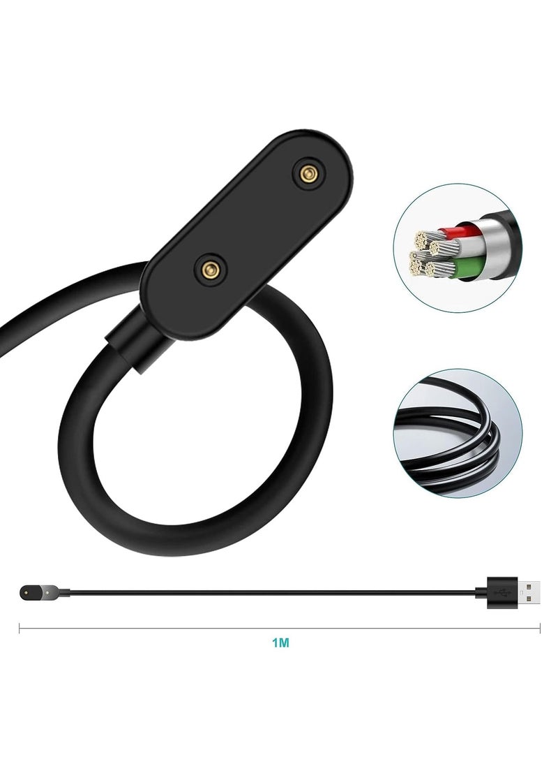 ELTRAZONE Charger Compatible with Huawei Watch Fit, USB Charging Cable Cord Base Dock Charger Adapter Stand For Huawei Band 6/7/8 smartwatch (Black) - Image 5