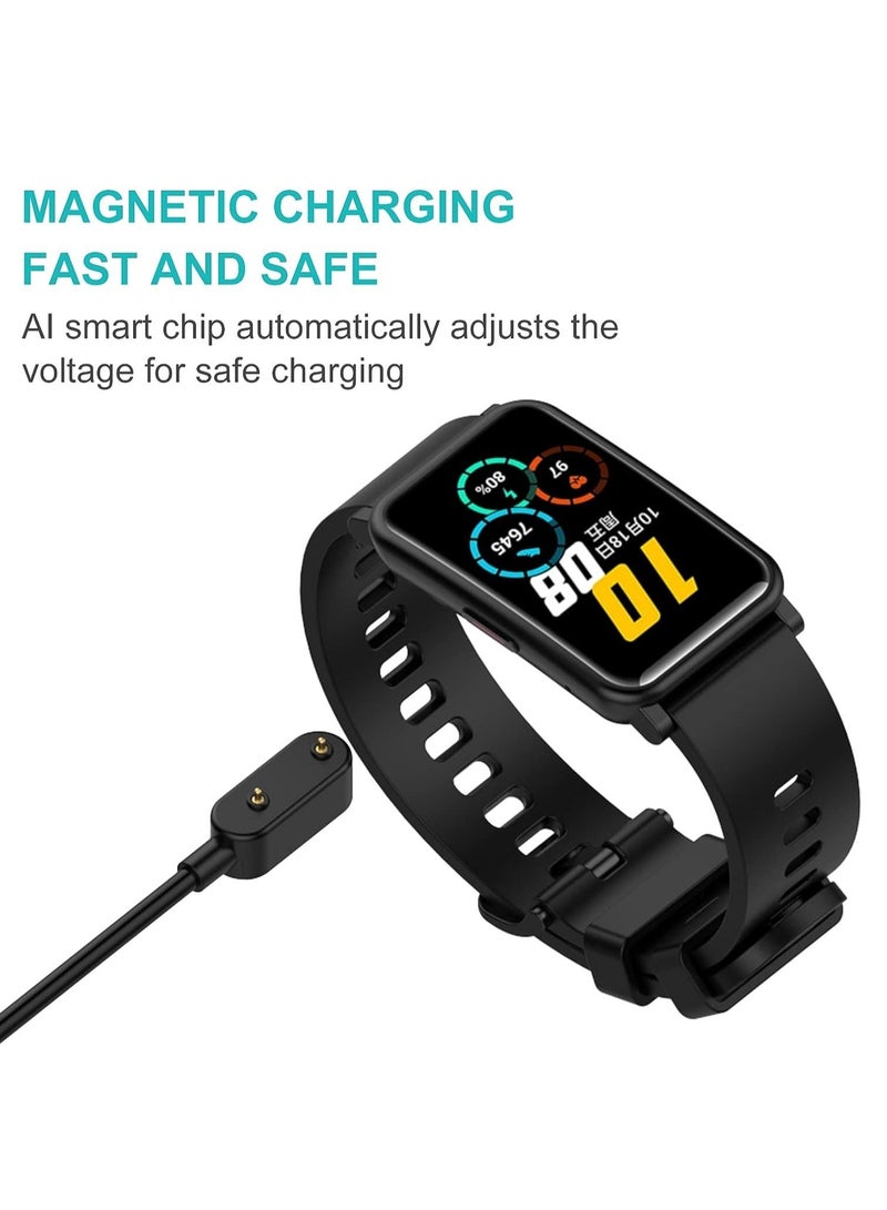 ELTRAZONE Charger Compatible with Huawei Watch Fit, USB Charging Cable Cord Base Dock Charger Adapter Stand For Huawei Band 6/7/8 smartwatch (Black) - Image 3
