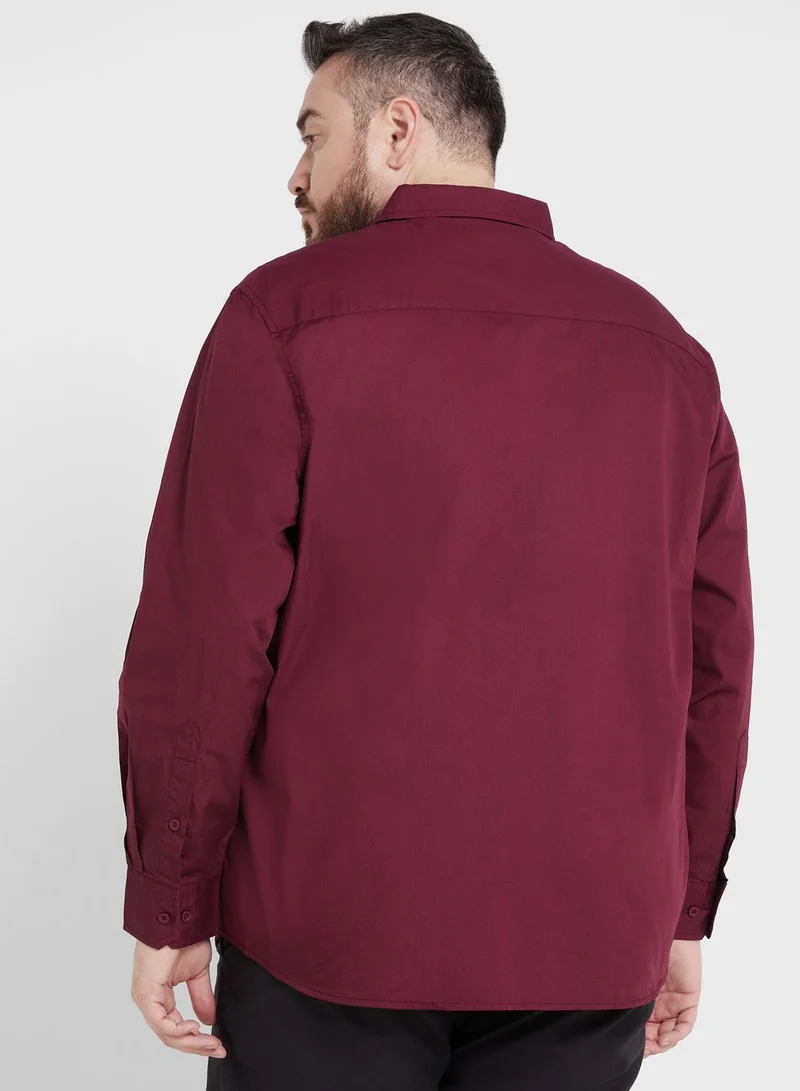توماس سكوت Thomas Scott Plus Size Cotton Casual Shirt