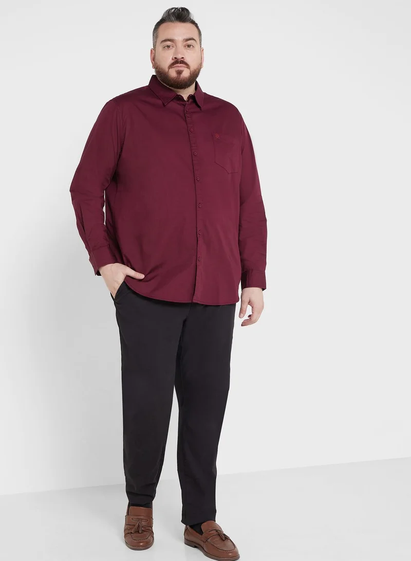 توماس سكوت Thomas Scott Plus Size Cotton Casual Shirt
