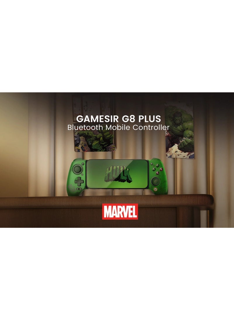 Generic Classic Gamepad GameSir G8 Plus Wireless Bluetooth Mobile Gaming Controller for Android iOS Switch Steam iPad PC with Hall Effect Joysticks Hall Trigger 6-Axis Gyro 1000mAh Battery Green  - Image 2