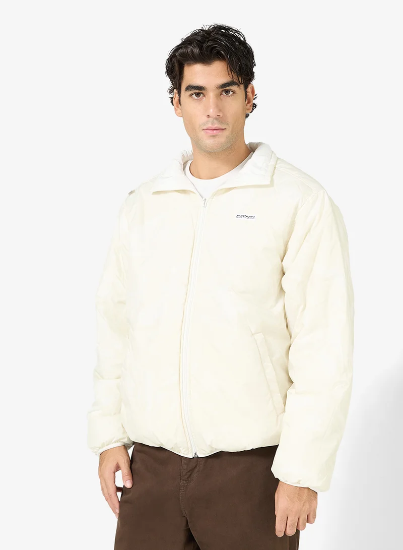 AAPE AAPENOW moonface logo zip-up jacket