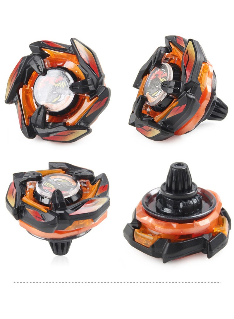 ألعاب SB Burst Top X Series 4 BX00 ذات ألوان مختلفة، طلاء إلكتروستاتيكي، مجموعة ألعاب واحدة (أسود برتقالي) - Image 3