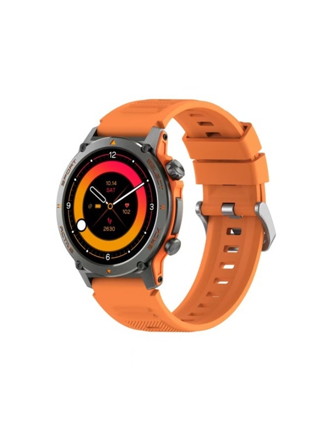 Oteeto Watch 7 Pro 1.43 Inch AMOLED Call, Reception, Calling, Talking, Talking with Health Tracking Features and Multiple Sports Systems with a Large Battery That Lasts Days and Sleep Tracking Sensors - Orange - Image 1