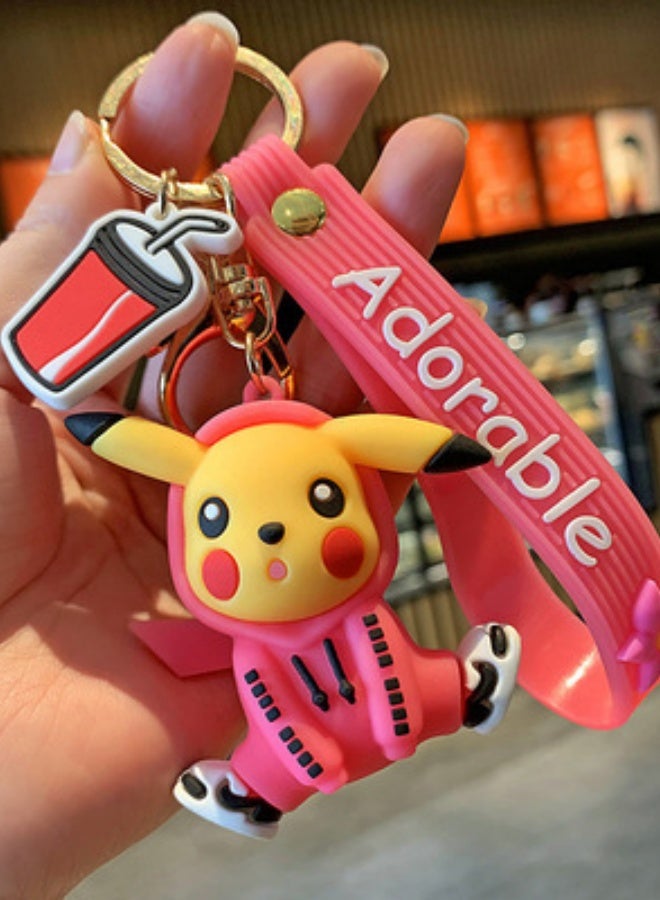 B53 Pink cartoon keychain accessory * 1 piece
