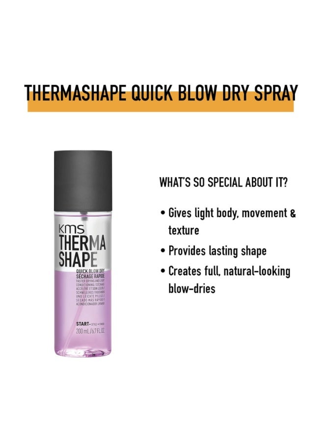 KMS THERMASHAPE Quick Blow Dry Spray for Full, Natural Blow Outs 6.7 oz - Image 2