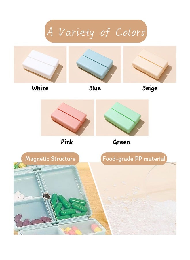 Generic - Weekly Travel Pill Organizer,7 Compartment Waterproof Airtight Pill Box Container for Vitamin, Fish Oil, Capsule - Image 1