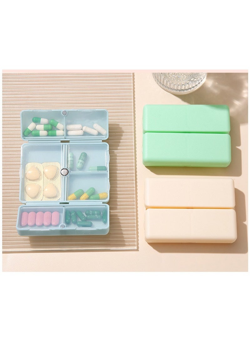 Generic - Weekly Travel Pill Organizer,7 Compartment Waterproof Airtight Pill Box Container for Vitamin, Fish Oil, Capsule - Image 1